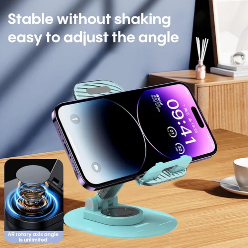 Miniatura 7 de Soporte plegable para teléfono de escritorio, soporte para teléfono en el escritorio compatible con iPhone 15, 14, 13 Pro Max Mini, adecuado