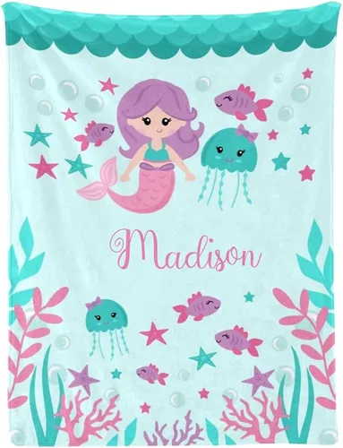 Miniatura 12 de Manta de bebé personalizada de príncipe elefante, manta personalizada para guardería, 30 x 40 pulgadas, para bebé, niño y niña, con nombre para baby