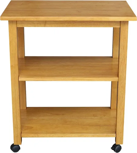 Miniatura 2 de International Concepts - Carrito mediano para microondas, color roble MEDIUM OAK