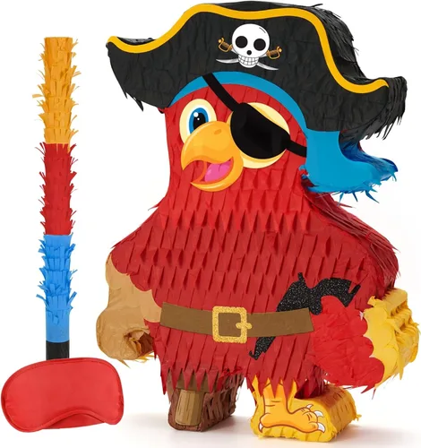 Miniatura 116 de WERNNSAI - Piñata de sirena plegable, piñata de cumpleaños con flecos que incluye cuerda para jalar, venda y bate. Decoraciones