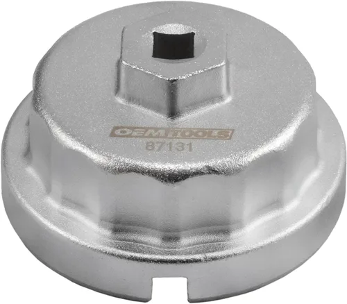 OEMTOOLS 87131 Llave de filtro de aceite de 14 flautas de 2.539 in, llave de tapa de filtro de aceite para motores de 2.0 a 5.7L, para uso con