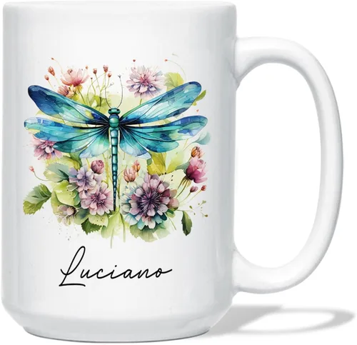 Miniatura 23 de Taza de café de oso – Regalo personalizado para amantes, taza de té de animales salvajes con flores, regalo de cerámica personalizado para amantes