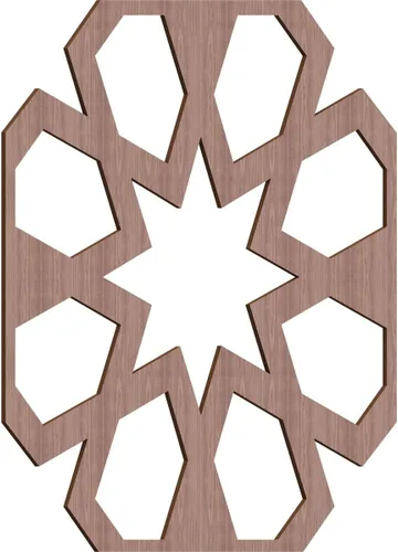 Miniatura 13 de Jackson Decorative Fretwork Wood Wall Panels, Large, 23 3/8" W x 23 3/8" H x 1/4" T, Cherry