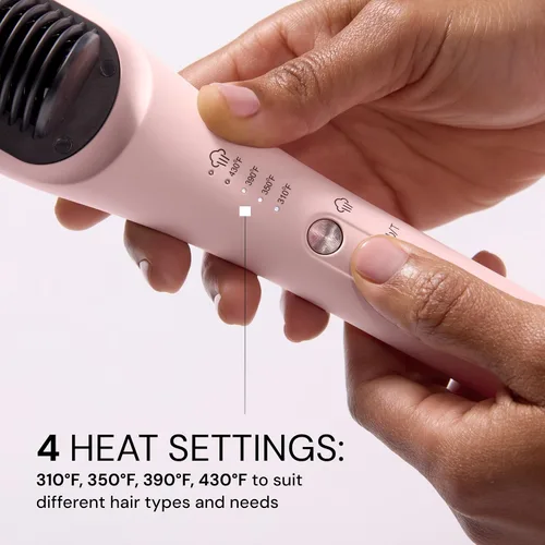 Miniatura 7 de L'ANGE HAIR SteamSmooth - Peine alisador de vapor Cepillo de vapor con infusión de aceite de coco para resultados elegantes y brillantes Control