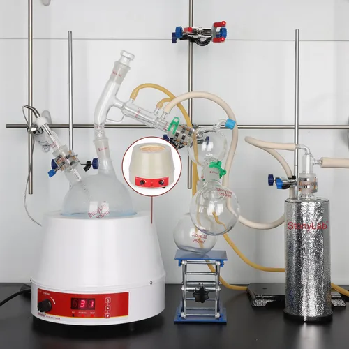 Miniatura 6 de stonylab Manto de calentamiento eléctrico con agitación, calentamiento ajustable y revolviendo Electromantles Manto de calefacción electrotérmica