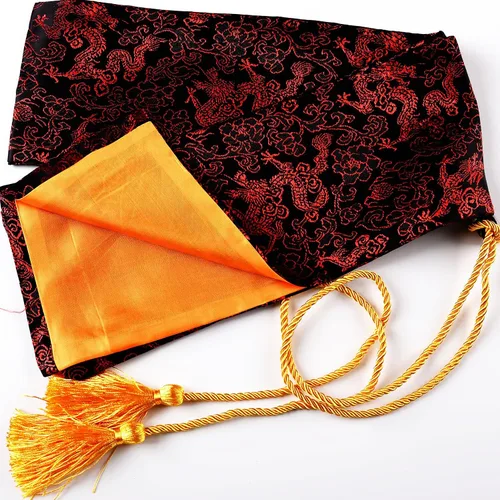 Miniatura 4 de 51 Inch Synthetic Silk Nice Pattern Bag with Golden Tassel Cover Carrying for Japanese Samurai Katana Chinese Swords