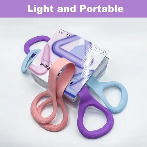 Miniatura 6 de Figura 8 Banda de resistencia para fitness, brazo y espalda, hombro, cuerda elástica, equipo de ejercicio para yoga, pilates, terapia física