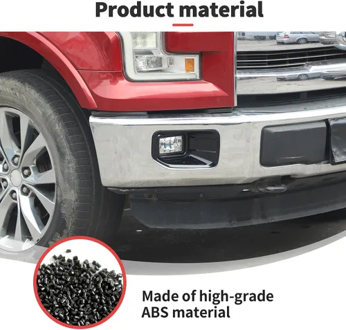 Miniatura 7 de JWWY Faros delanteros antiniebla, luces antiniebla, embellecimiento, embellecimiento, ajuste para Ford F150 2015-2020, accesorios exteriores ABS