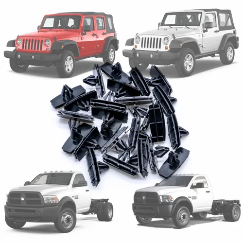 Miniatura 5 de Rexka 25pcs Fender Flare & Rocker Molding Clip 68039280-AA Compatible con Jeep Wrangler JK y Unlimited JK Ram 4500 Ram 5500