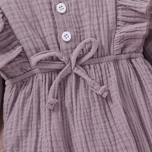 Miniatura 5 de Ropa de bebé recién nacida overol de manga con volantes trajes lindos para niñas