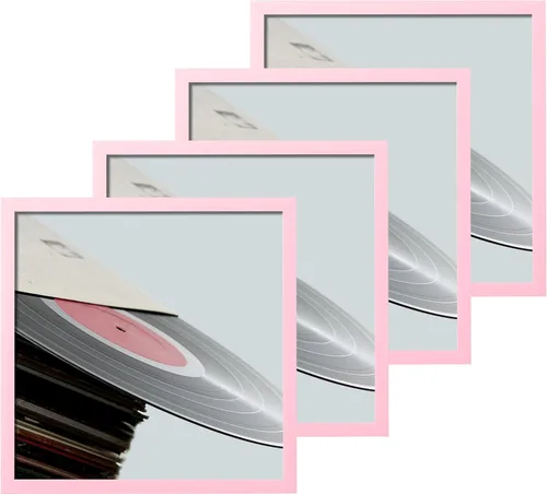 Miniatura 38 de eletecpro Marcos de discos de vinilo de 7 x 7 pulgadas para galería, decoración de pared negra resistente y ligera, marcos LP fáciles de colgar, se