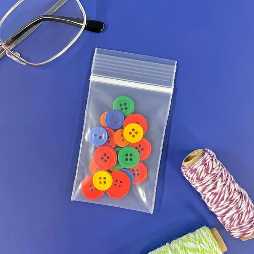Miniatura 3 de Plymor bolsas de plástico, reforzadas de 2 x 3 pulgadas, con cierre, 4 mil