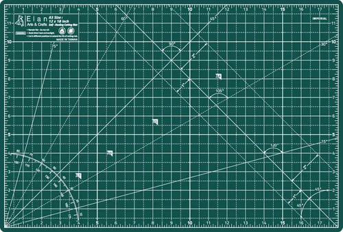 Miniatura 10 de Estera de Corte Elan A4 Verde, Estera de Corte Autorreparable A4 9x12 Pulgadas, Tablero Artesanal Verde de 5 Capas, Tablero de Pasatiempo