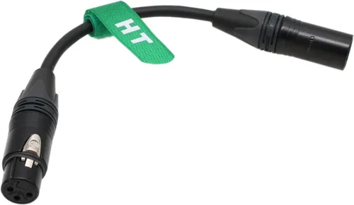 Miniatura 2 de XLR 4 pines macho a XLR 3 pin hembra adaptador cable de extensión de alimentación para batería ARRI RED Canon Sony cámara luz 12-24V 7.9 in