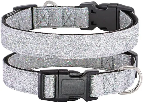 Miniatura 10 de TDTOK Collar Básico Brillante para Perro, Collar para Perro Cómodo y Duradero para Perros Pequeños, Medianos y Grandes con Hebilla de Plástico