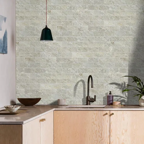Miniatura 2 de STICKGOO 10 hojas de azulejos de metro para despegar y pegar, azulejos de pared para salpicaduras de cocina, azulejos de pared de PVC para Pizarra