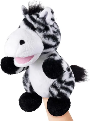 Miniatura 13 de Marionetas de Mano de Animales de 11 Pulgadas Safari Selva Zoológico Bosque Títere Selva Tropical Pastizales Animales Juego de Roles para Niños