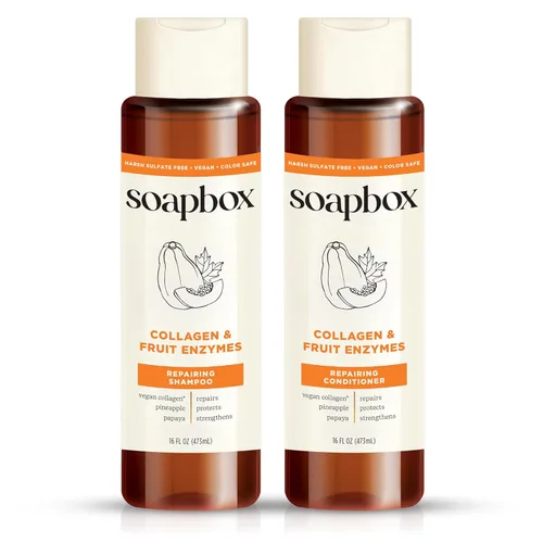 Miniatura 12 de Soapbox Juego de champú y acondicionador de árbol de té, equilibrio del cuero cabelludo con aceite de árbol de té, aceite de jojoba, aloe y manteca