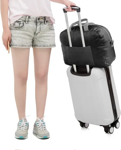 Miniatura 4 de WANDF - Bolsos de lona plegable en tamaños de 16 a 22 pulgadas y con volúmenes de entre 5.28 a 13.2 galones para viajar, llevar al gimnasio