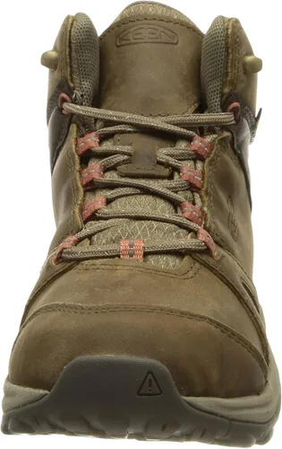 Miniatura 2 de KEEN Terradora 2 - Botas de senderismo impermeables de piel de altura media para mujer BrindleRedwood