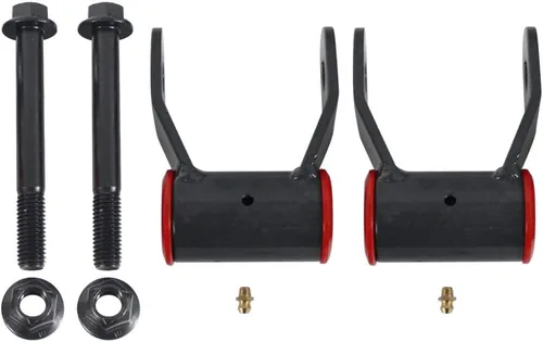 Miniatura 3 de BST BSSP Kit de bajada de suspensión trasera de 2 pulgadas con grilletes y herrajes 710515, kit de nivelación con conector Zerk, compatible con Ford