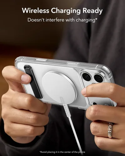 Miniatura 8 de ESR Boost Soporte para Teléfono con Pie de Apoyo, Soporte Vertical y Horizontal, Ángulo Ajustable, Compatible con iPhone Air 17 Pro Max, iPhone