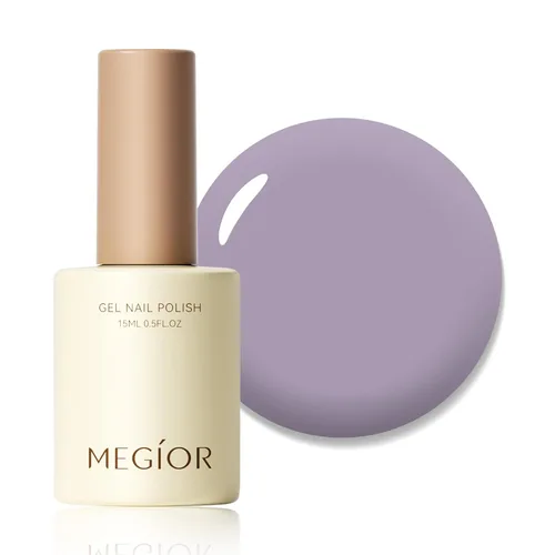 Miniatura 112 de MEGIOR Esmalte de uñas de gel blanco de 0.5 fl oz, color blanco antiguo, secado con luz UV, esmalte de gel francés, arte de uñas, salón de manicura
