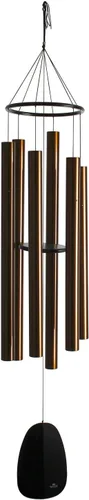 Miniatura 11 de Woodstock Chimes Signature Collection, Campanas del Paraíso, Plata Antigua 32", Campanillas de Viento de Diseños Decorativos para Exteriores, Patio
