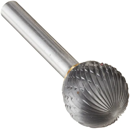 Miniatura 93 de Drill America SA-1 Rebaba de carburo/lima giratoria cilíndrica de doble corte para amoladora de troquel de 1/4" de diámetro x 5/8" de longitud