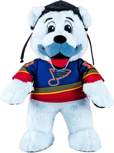 Miniatura 35 de Bleacher Creatures Anaheim Ducks Wild Wing - Figura de peluche de mascota de la NHL de 10 pulgadas (uniforme triangular verde azulado), una mascota