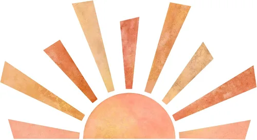 Miniatura 8 de Calcomanías de pared de medio sol de 46 x 26 pulgadas, removibles, grandes, bohemias, para pared, acuarela, pintadas a mano, vinilo para despegar