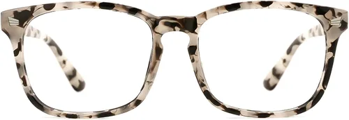 Miniatura 8 de TIJN Lentes de bloqueo de luz azul para mujeres y hombres, marco transparente cuadrado, anteojos nerd anti luz azul, gafas para pantalla