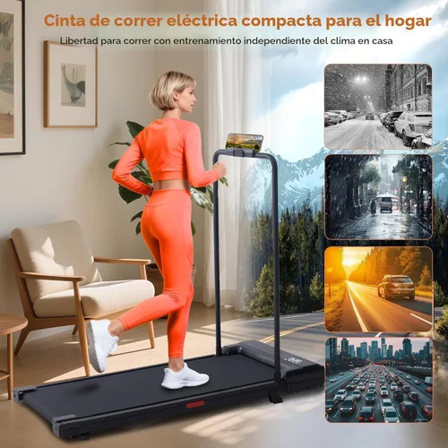 Miniatura 7 de Walking Pad Treadmill with Incline, 2026 Upgrade Portable Under Desk Treadmill for Home Small with Handles, 3.0HP Walking Pad with Handle Bar
