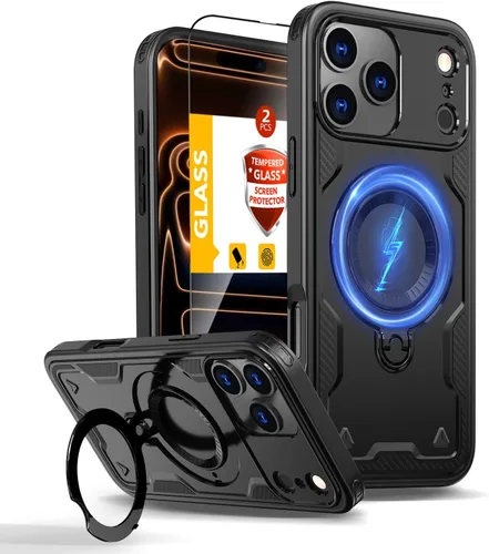 Miniatura 11 de Funda magnética para Google Pixel 9A compatible con cargador inalámbrico MagSafe, para Pixel 9A, funda de teléfono integrada de 360 °, con 2