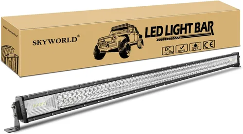 Miniatura 10 de SKYWORLD 22 pulgadas 270 W triple fila 7D LED barra de luz de trabajo Spot Flood Combo Beam DC 12V-24V 6000K impermeable vehículos todoterreno 4x4