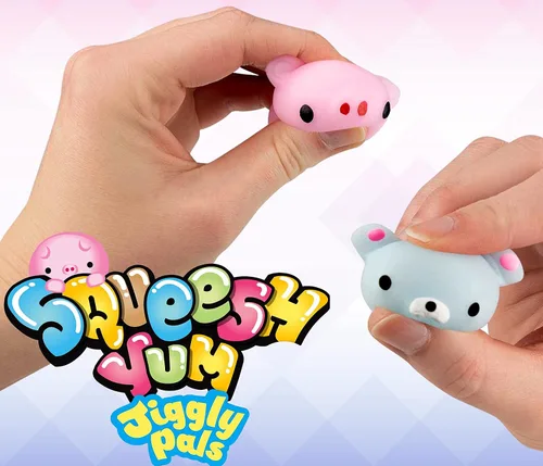 Miniatura 6 de JA-RU Mini animales Mochi (paquete de 6, 12 piezas en total) - Mini Mochi Squishy Juguetes para niños, juguete sensorial para aliviar el estrés