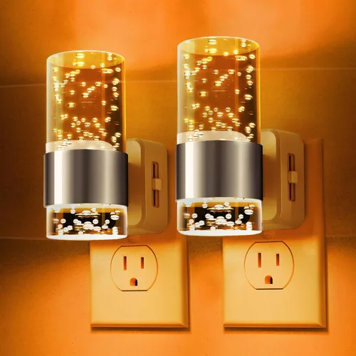 Miniatura 23 de L LOHAS LED Night Lights Plug into Wall, Acrylic Bubble Night Light,Dimmable Nightlight with 0-100 LM, 3000K Plug in Night Light with Dusk to Dawn
