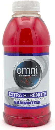Wellgenix Omni Detox Cleanse Drink - 16 oz sabor a ponche de frutas - Desintoxicante corporal de descarga rápida, sistema de limpieza a base de