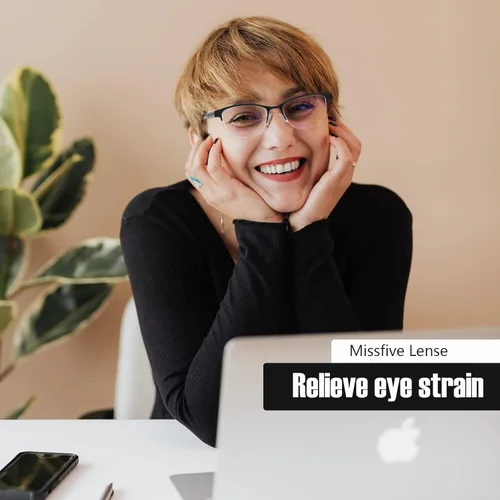 Miniatura 2 de Missfive Paquete de 2 Gafas de Lectura Progresivas Multienfoque para Mujeres, Sin Línea Bloqueo de Luz Azul Bisagra de Resorte Lectores Ligeros