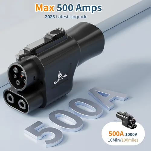 Miniatura 2 de Tesla Supercharger a CCS1 Adaptador (2025) - 1000 V/500 A carga rápida NACS a CCS compatible con vehículos eléctricos seleccionados
