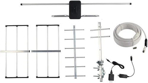 Miniatura 4 de Antena HDTV digital amplificada para exteriores - Rango de 120 millas - Amplificador incorporado - Rendimiento en UHF/VHF - Cable coaxial RG6 de 40