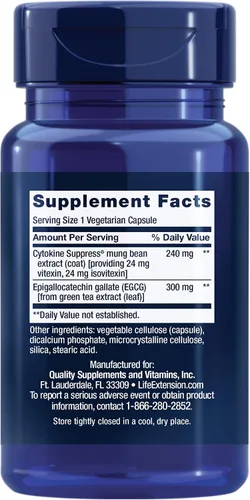 Miniatura 2 de Life Extension Cytokine Suppress with EGCG, 30 Count