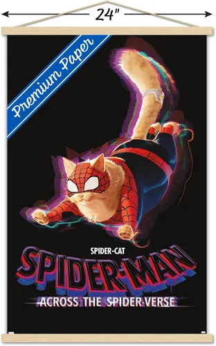 Miniatura 3 de Trends International Marvel Spider-Man: Across The Spider-Verse - Póster de pared de una hoja de gato, 22.37 x 34.00 pulgadas, paquete de impresión