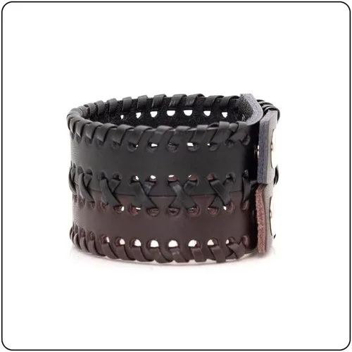 Miniatura 5 de Punk Rock - Pulsera de cuero trenzado ancho