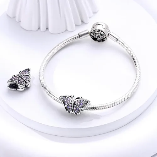Miniatura 20 de Hapour Dijes de plata de ley 925 para pulseras, collar, joyería europea, colgante de cuentas para mujeres y madres