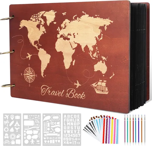 Miniatura 9 de Photo Album Refill Pages, for Giiffu DIY Scrapbook Photo 8.26x12.2inch Album, 20 Sheets / 40 Pages