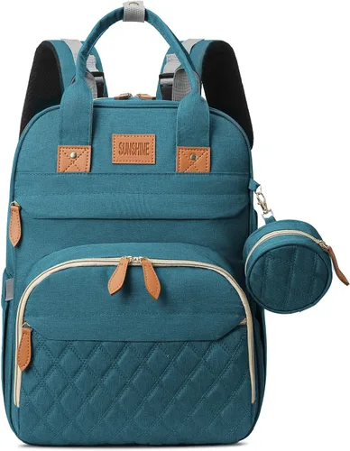 Miniatura 9 de JSTPRO Mochila para pañales, bolsa de pañales grande con cambiador, regalos para nuevas madres, bolsa de pañales unisex ligera e impermeable