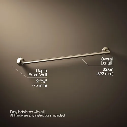 Miniatura 4 de Kohler 78374-BV Components® - Toallero de 30 pulgadas, bronce cepillado vibrante