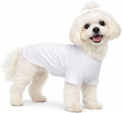 Miniatura 41 de Lovelonglong 2019 - Ropa para mascotas, Disfraces para Perro, Ropa Camisetas en blanco para Perros Grande Medianos Pequeños 100% Algodón 18