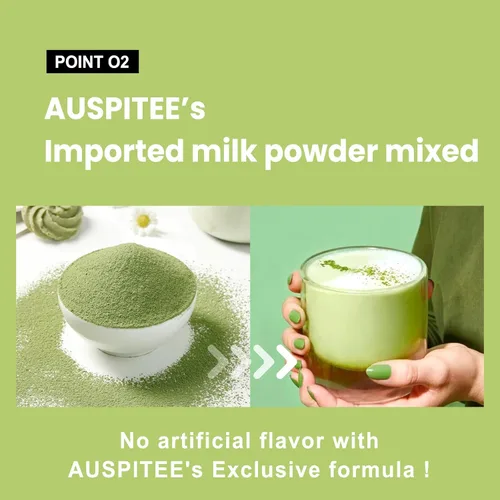 Miniatura 2 de Matcha Latte - Paquete individual de polvo de té verde con leche, mezcla de ciencia barista premium, bolsas individuales de matcha (20)